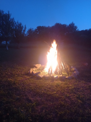 Camping in gradina